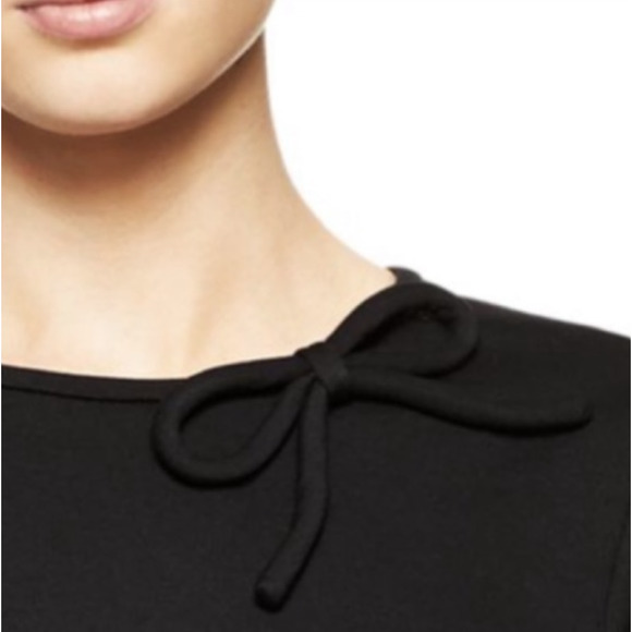 kate spade Tops - Kate Spade Bow Ponte Bow Neck Top in Black
